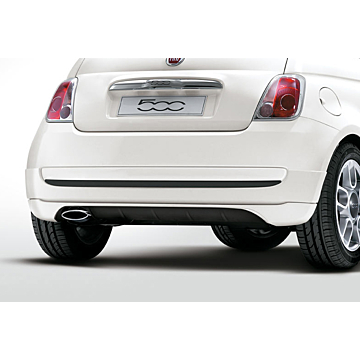 Fiat 500/500c 2007 - 2015 achterbumper chromen sierlijst