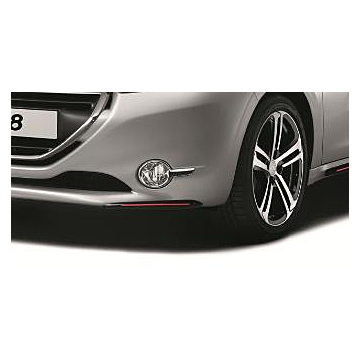 Peugeot 208 (2012 - 2019) voorbumperspoiler "dubbele snor"