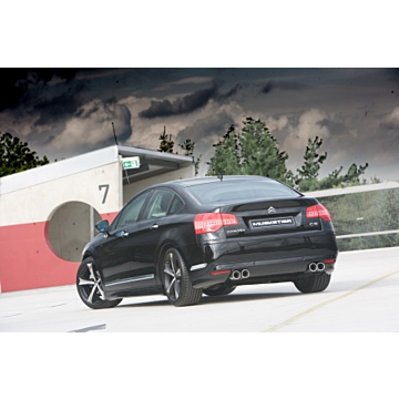 Musketier Citroën C5 2008 - ... duplex rvs einddemper 2xØ90 mm + achterbumperspoiler