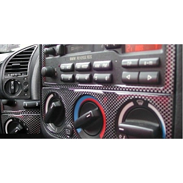 Musketier Peugeot 207 interieur stickers instaplijsten, carbon-look voor 3-drs