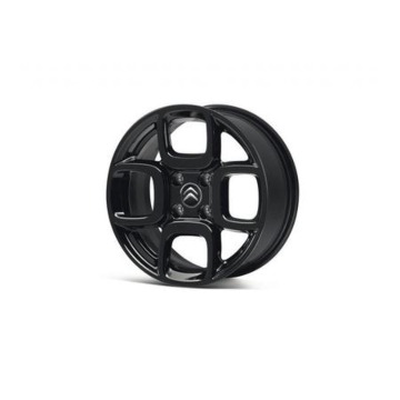 Citroen lichtmetalen velg vierkant 16" zwart