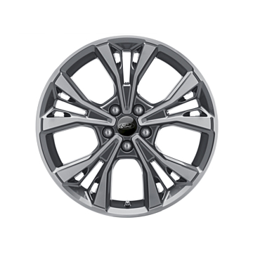 Ford C-MAX (11/2010 - 09/2018) / Focus (01/2011 - 03/2018) / Mondeo (09/2014 - ..) lichtmetalen velg 18" 5x2-spaaks design, antraciet / grijs ST-Line 182 Limited Edition
