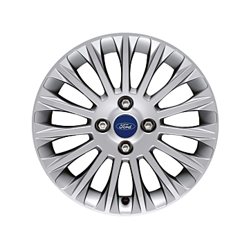 Ford Fiesta (09/2008 - 06/2017) lichtmetalen velg 16" 15-spaaks design, zilver