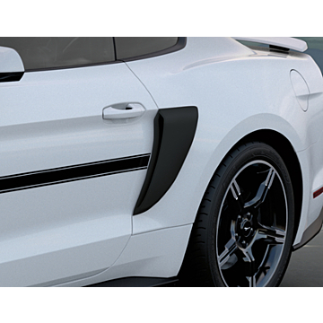 Ford Mustang (03/2018 - 03/2023) body side scoop kit matzwart