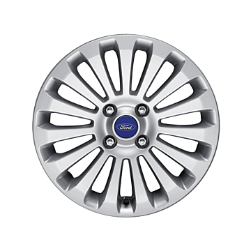 Ford Fiesta (09/2008 - 06/2017) lichtmetalen velg 16" 15-spaaks design, zilver