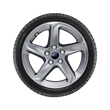 Ford Focus (04/2018 - ..) lichtmetalen velg met winterband 16", 5-spaaksdesign, zilver