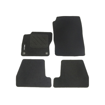 Ford Focus (01/2011 - 08/2014) vloermatten, standaard voor- en achter, zwart