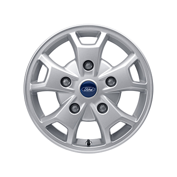 Ford Tourneo Custom / Transit Custom (08/2012 - 09/2023) lichtmetalen velg 16" 5 x 2-spaaks design, Sparkle silver