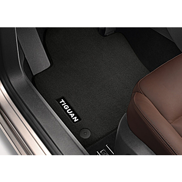 Volkswagen Tiguan (09/2007 - 2016) vloermatten velours, zwart, voor