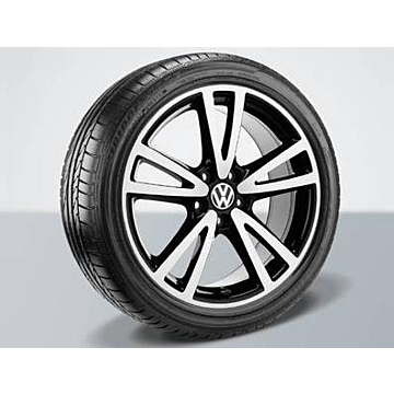 Volkswagen lichtmetalen velg Vision, 8J x 18, hoogglans zwart