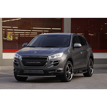 Musketier Peugeot 4008 rvs-bullbar voor CityGuard