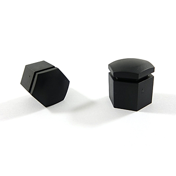 Opel doppen voor de velgenmoeren zwart 27 mm hoog