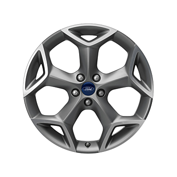Ford Mondeo (03/2007 - 08/2014) lichtmetalen velg 19" 5-spaaks Y-design, Sparkle silver gepolijst