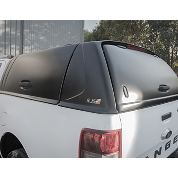 Ford Ranger (2012 - 11/2022) Pickup Attitude hard top Fleet Runner, matzwart