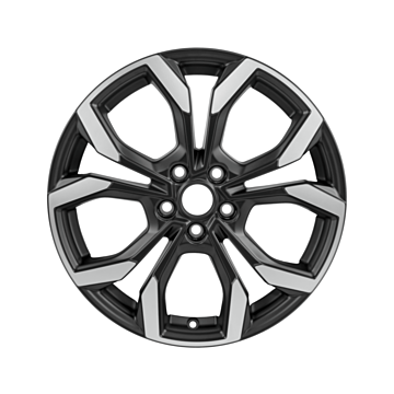 Ford Puma (10/2019 - ..) lichtmetalen velg 18" 5 x 2-spaaks design, matzwart gepolijst