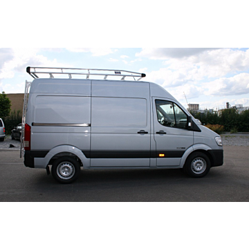 Hyundai H350 aluminium dakdrager met rol, 5 meter, versterkt