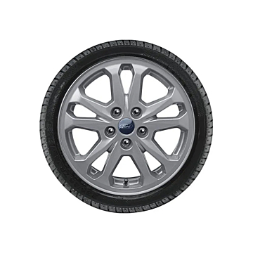 Ford Tourneo Connect / Transit Connect (10/2013 - 03/2024) lichtmetalen velg 16" met winterband, 5-spaaksdesign, zilver