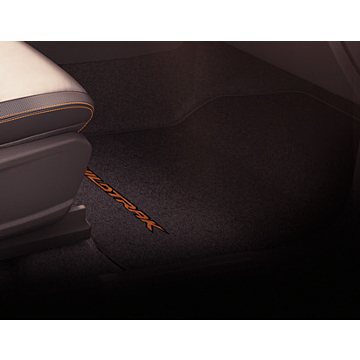 Ford Ranger (11/2011 - 11/2022) vloermat, premium velours voor, zwart, bestuurderszijde