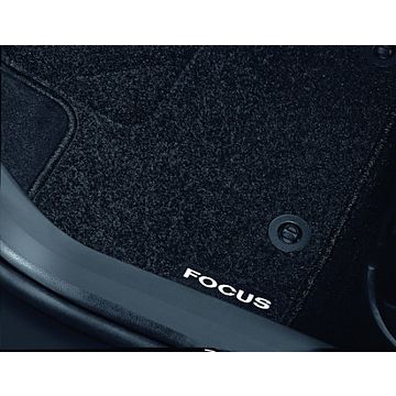 Ford Focus (07/2004 - 12/2010) vloermatten, standaard voor- en achter, zwart