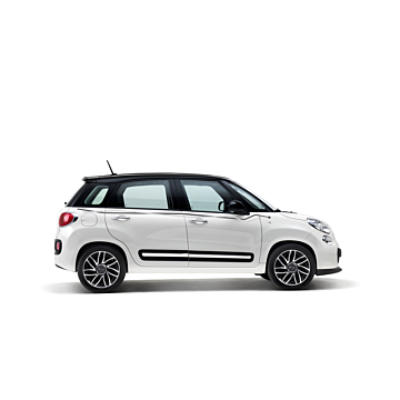 Fiat 500L sticker "flash" wit en zilver