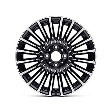 Fiat 500/500c lichtmetalen velg 16" Bicolore zwart / chroom