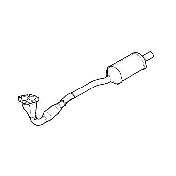 Opel Astra G 2.0 16v front pipe with catalytic converter
