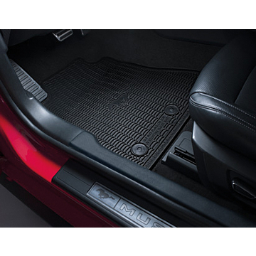 Ford Mustang (03/2015 - 03/2023) vloermatten, all-weather voor en achter, zwart