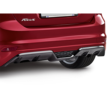 Ford Focus (01/2011 - 03/2018) wagon diffuser met hoogglans zwarte geintegreerde diffuser
