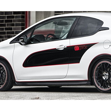 Musketier Peugeot 208 sideskirts zwart