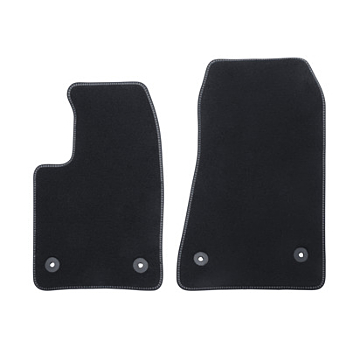 Ford Tourneo Custom (02/2018 - 09/2023) floor mats Premium velour front, black