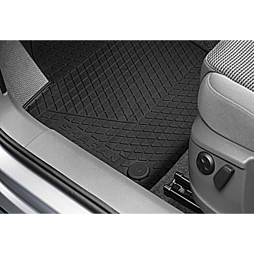 Volkswagen Sharan 2010 - .. floor mats rubber, front and middle