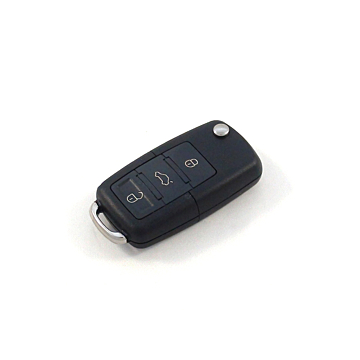 Volkswagen klapsleutelbehuizing met 3 knoppen (nieuw model)