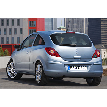 Opel Corsa D 3-drs achterbumper met flex-fix