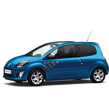 Renault Twingo 02/2010 - 2014 spiegelkappen satijn-grijs