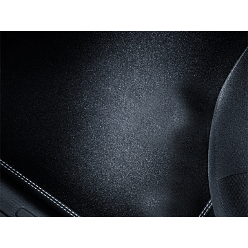 Ford Ka (09/2008 - 05/2016) vloermatten, premium velours achter, zwart met rood dubbel stiksel