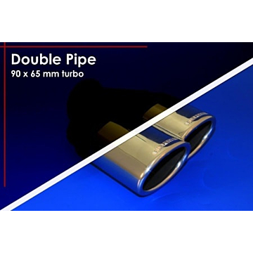 Musketier Peugeot 208 (2012 - 2019) sporteinddemper 2x90x65 mm Turbo duplex 