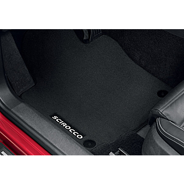 Volkswagen Scirocco floor mats velor, front and rear (button-fastening)