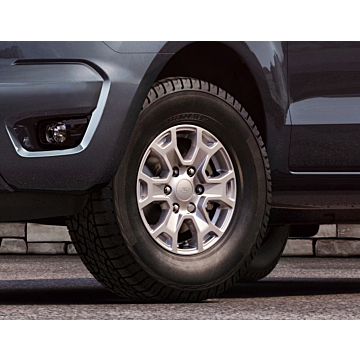 Ford Ranger (02/2019 - ..) lichtmetalen velg 16" 6 x 2-spaaks design, sprankelend zilver