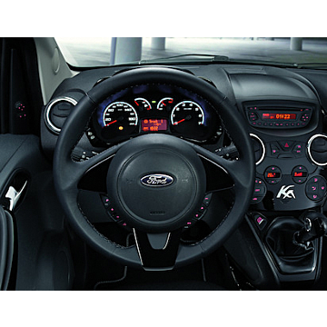 Ford Ka (03/2011 - 05/2014) lederen stuurwiel zwart