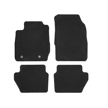 Ford EcoSport (10/2013 - 09/2017) vloermatten velour voorzijde en achter, zwart