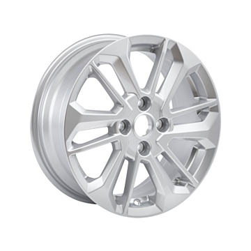 Ford Fiesta (07/2017 - 2023) lichtmetalen velg 16" 6 x 2-spaaks design, sparkle silver