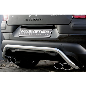 Musketier Citroën C4 Cactus bullbar achterzijde rvs verchroomd