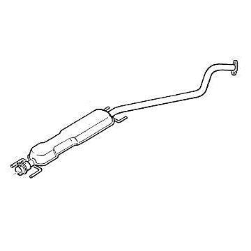 Opel / Vauxhall Zafira A middle silencer 1.6