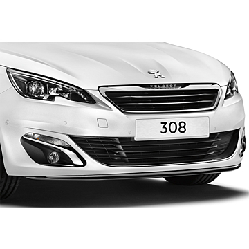 Peugeot 308 (2013 - ..) front bumper spoiler for vehicles without foglamps