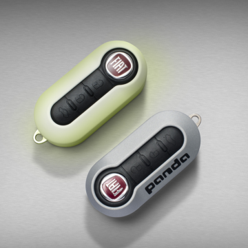 Fiat Panda 2011 - .. sleutelbehuizingen lichtgevend + grijs