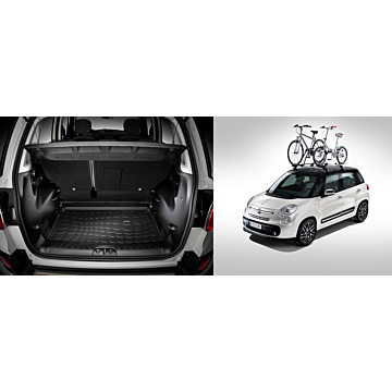 Fiat 500L / 500L Trekking pakket free time dakdragers + fietsdrager + inzetbak voor bagageruimte