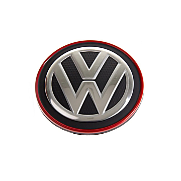 Volkswagen naafkapje met rode rand 66mm