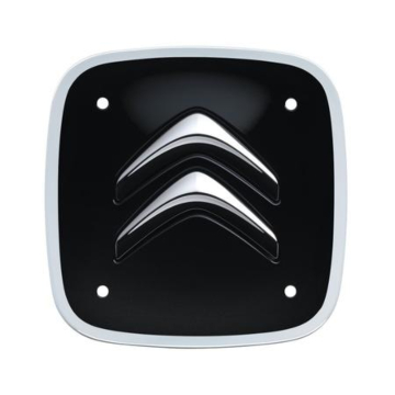 Citroen naafkappen set van 4 zwart en wit vierkant