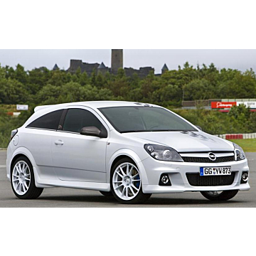 Opel Astra H OPC Nürburgring Edition vlag voor op de motorkap