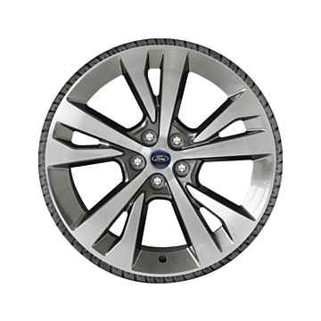 Ford Explorer (08/2019 - ..) lichtmetalen velg met winterband 20", 5 x 2-spaaksdesign, zilver